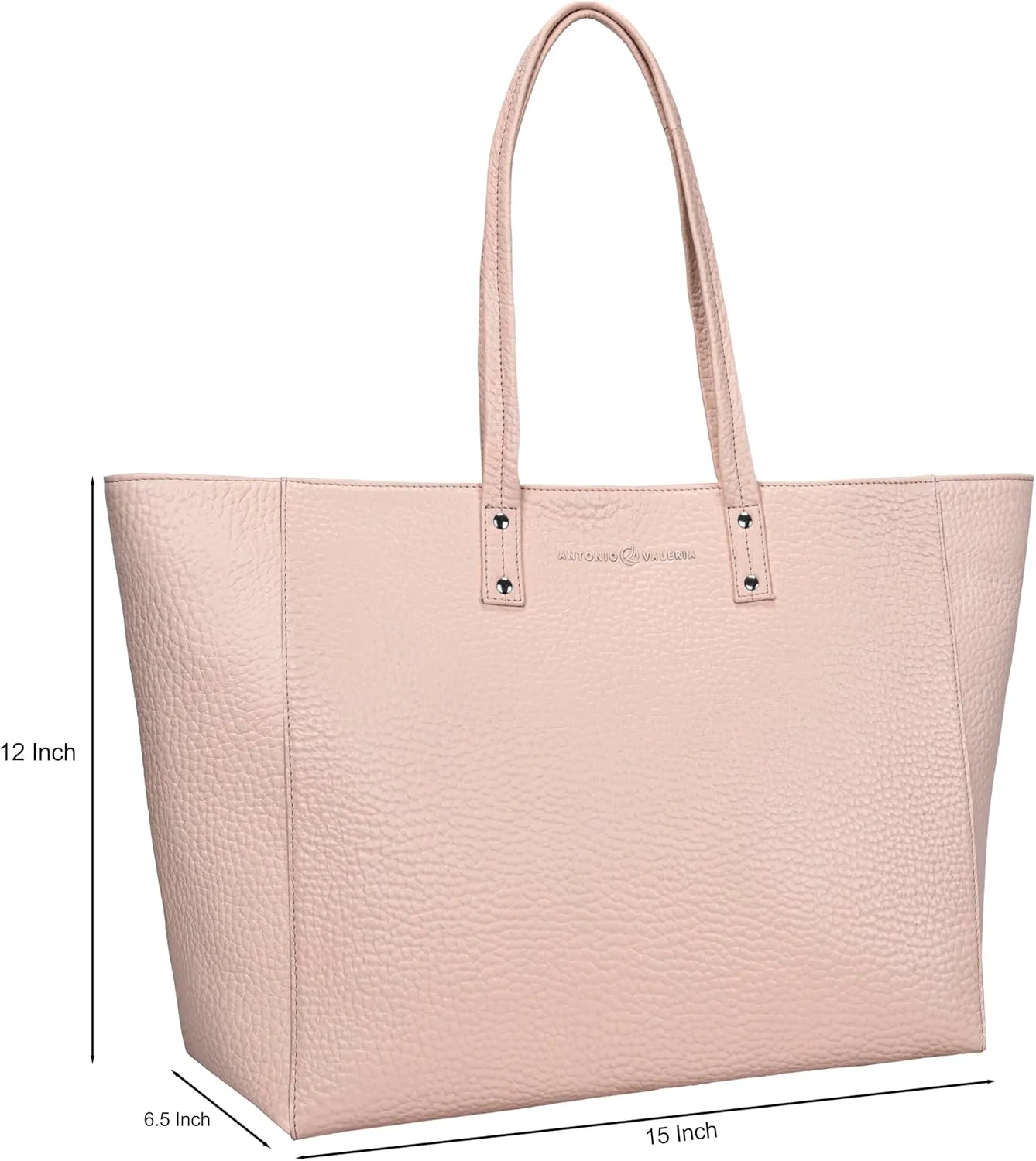 ANTONIO VALERIA Avery Leather Tote/Top Handle Shoulder Bag for Women