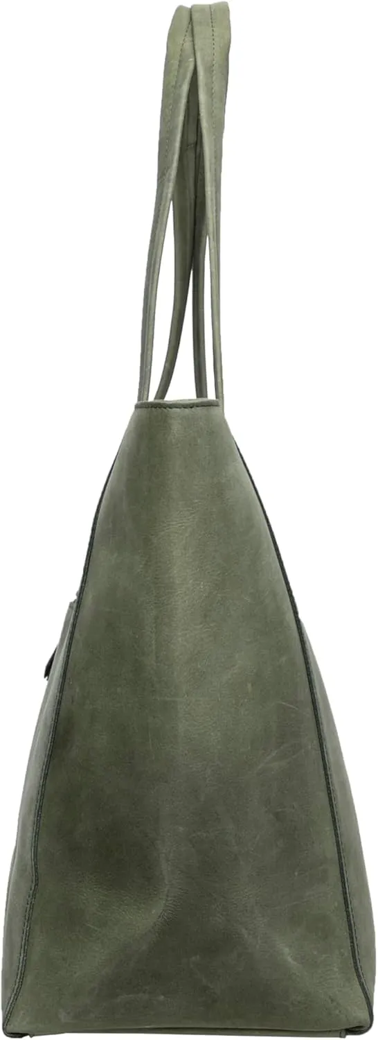 ANTONIO VALERIA Avery Leather Tote/Top Handle Shoulder Bag for Women