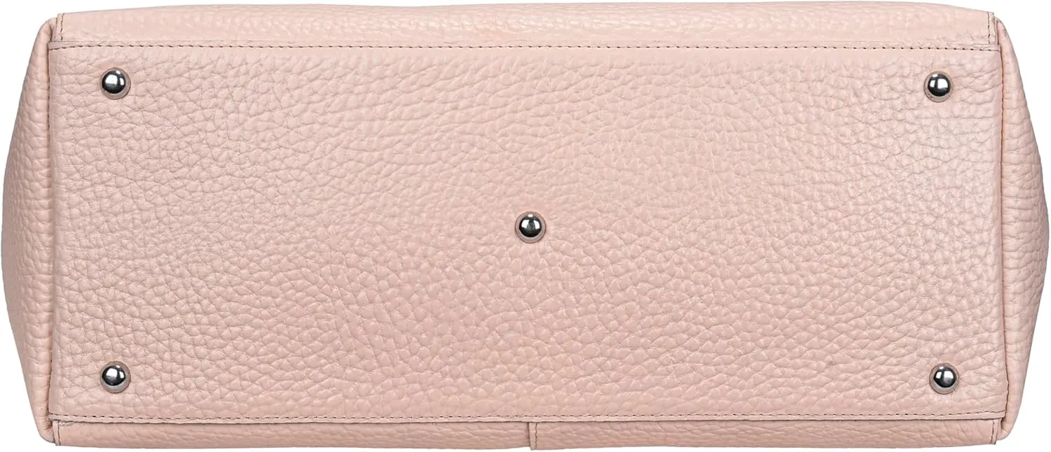 ANTONIO VALERIA Avery Leather Tote/Top Handle Shoulder Bag for Women