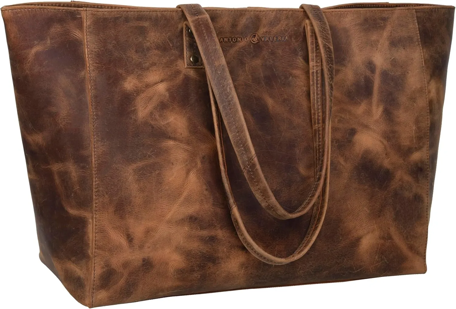 ANTONIO VALERIA Avery Leather Tote/Top Handle Shoulder Bag for Women
