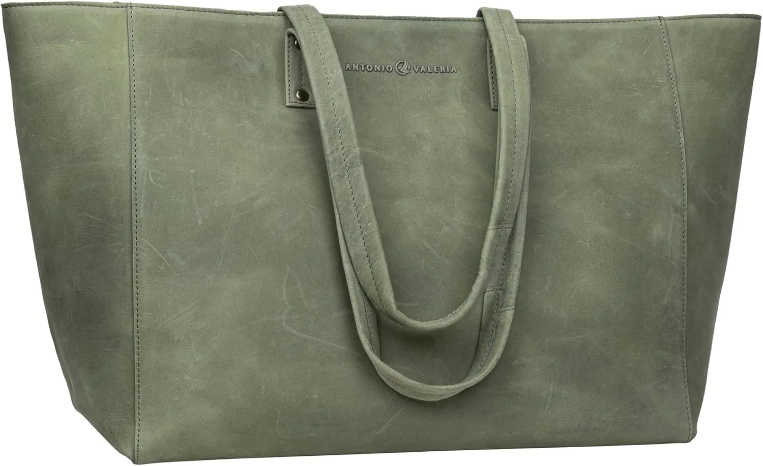 ANTONIO VALERIA Avery Leather Tote/Top Handle Shoulder Bag for Women