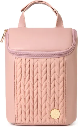 Baby Bottle Cooler Bag with Adjustable Straps to Fits Stroller or Diaper Bag,Insulated Baby Bottle Bag for Nursing Moms Daycare or Travel (Dusty Rose)
