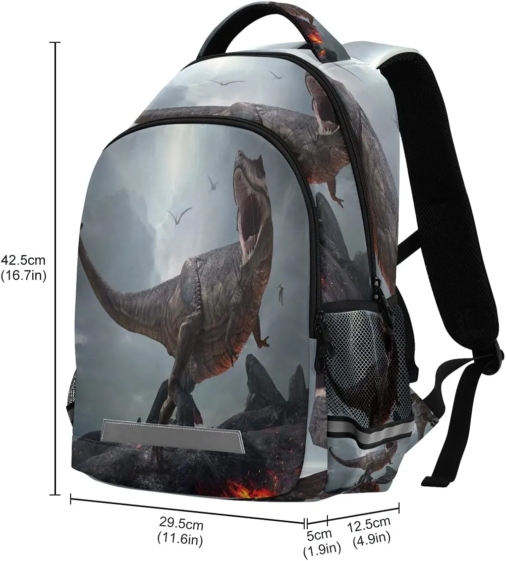 Backpack Bookbag 3D T-Rex Dinosaur School Bag Travel Bag for Girls Boys Teen