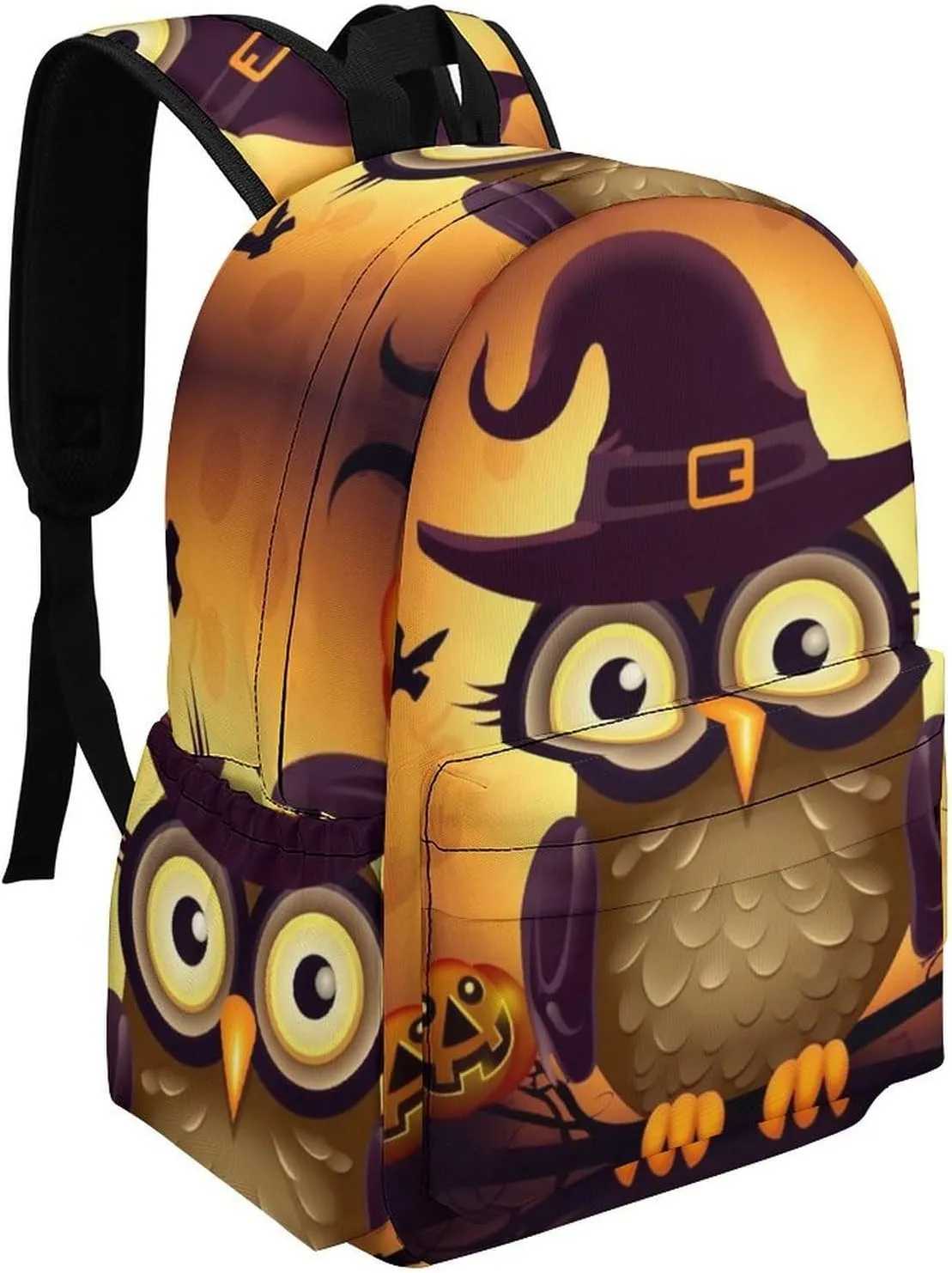 Backpack for Men Women Daypack Waterproof Halloween Cute Owl Computer Bag Business Work Bag for Travel