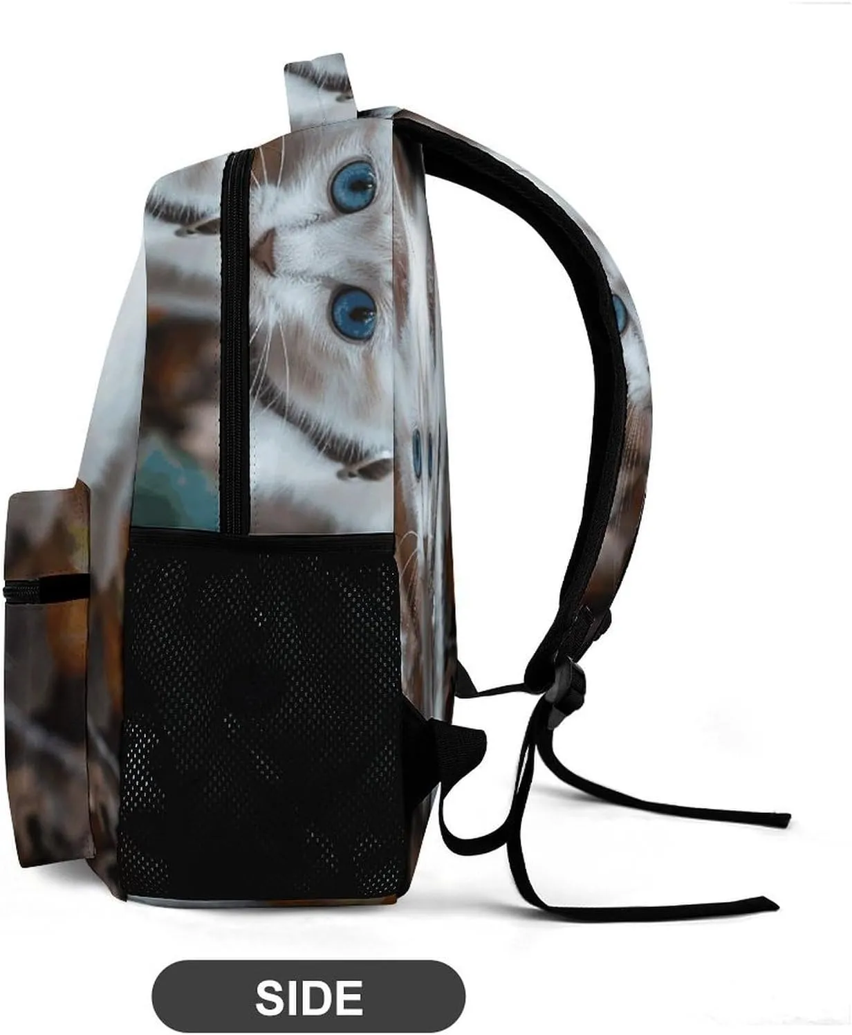 Backpack for Men Women Laptop Backpack Blue Eyes Cat Casual Daypack Laptop Bag for Travel