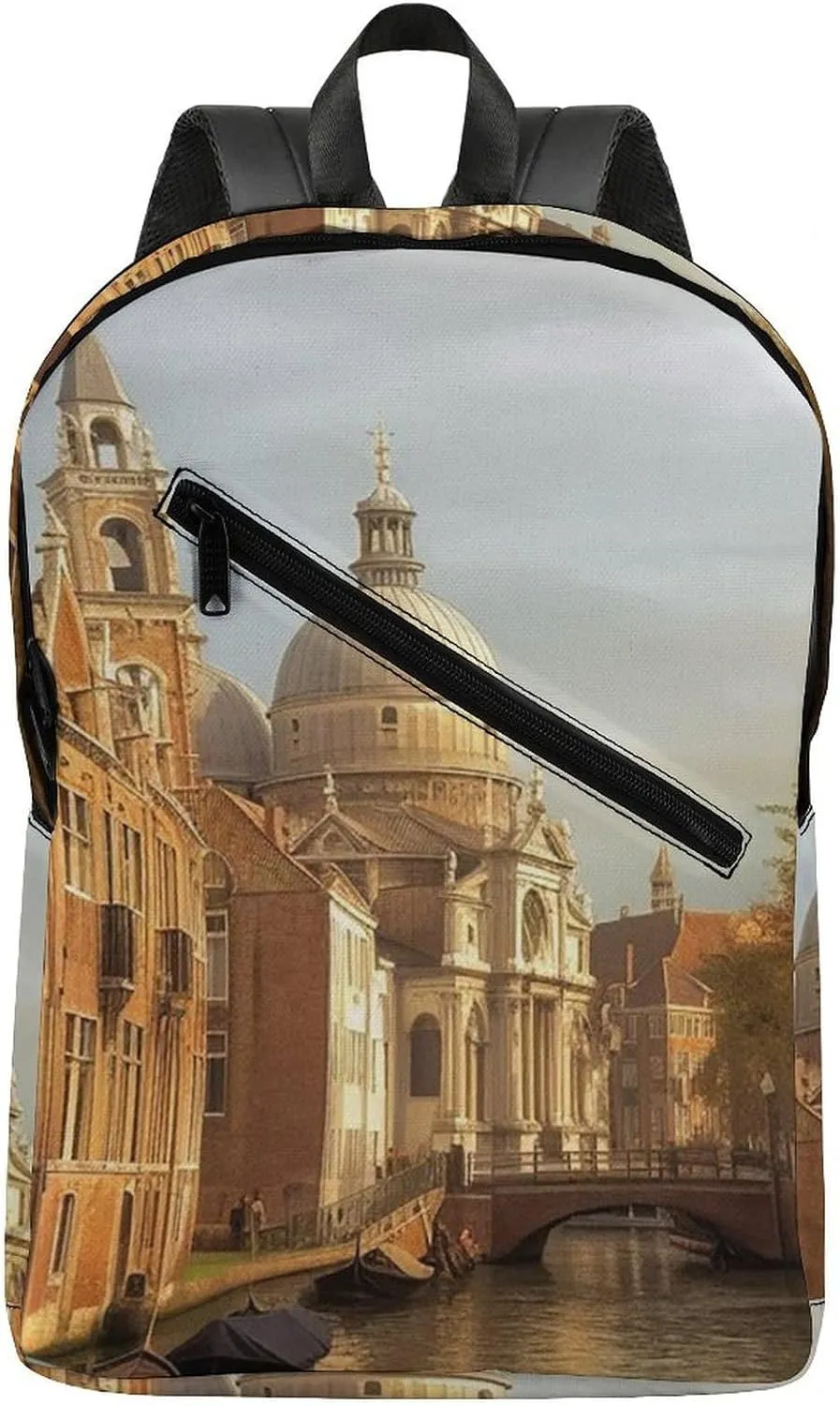 Backpack Travel Laptop Backpack for Men Women Canal And Church Casual Daypack Adjustable Lightweight Computer Bag
