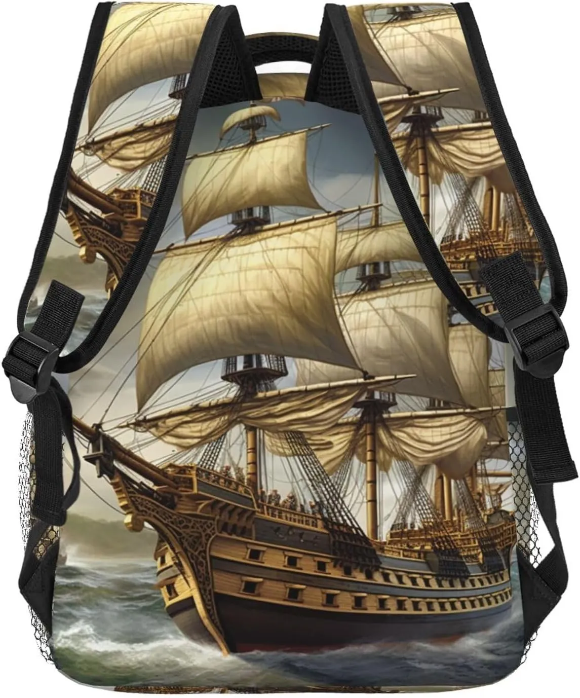 Backpack Travel Laptop Backpack for Men Women Lightweight Rucksack Age of Discovery Ship Casual Daypack
