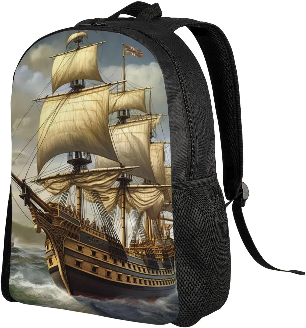 Backpack Travel Laptop Backpack For Men Women Lightweight Rucksack Age Of Discovery Ship Casual Daypack