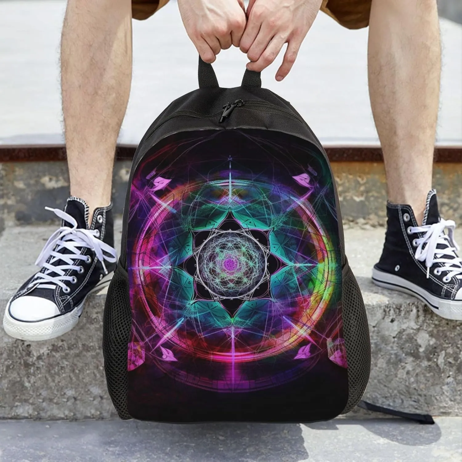 Backpack Travel Laptop Backpack For Men Women Lightweight Rucksack Art Colorful Casual Daypack