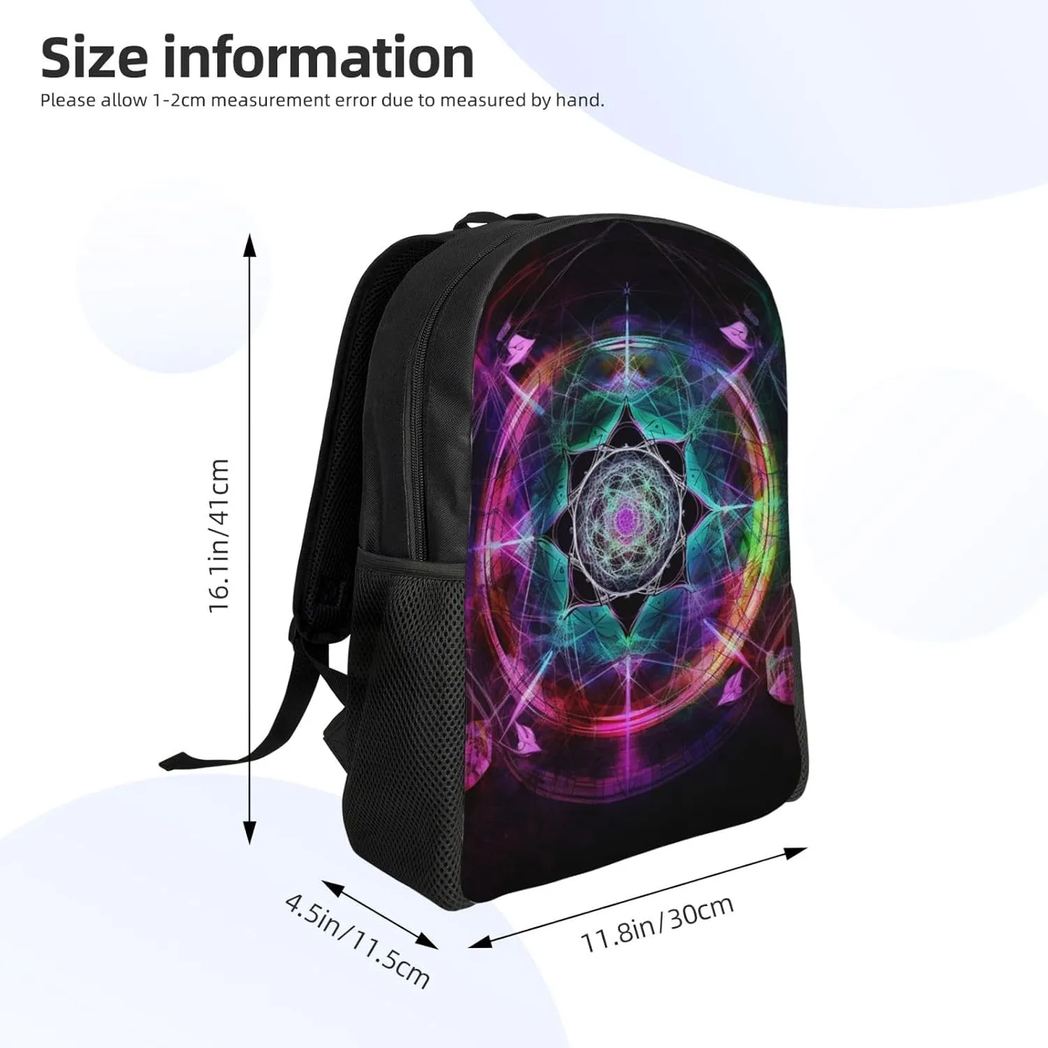 Backpack Travel Laptop Backpack For Men Women Lightweight Rucksack Art Colorful Casual Daypack