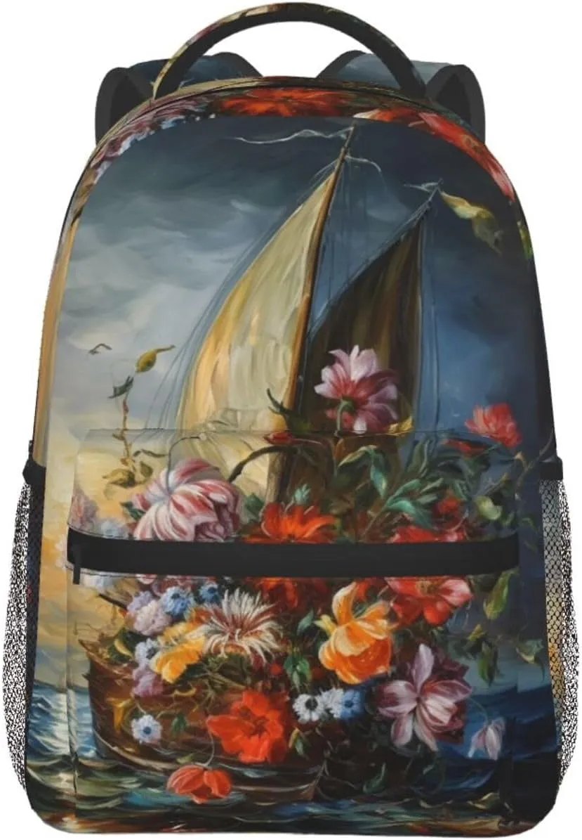 Backpack Travel Laptop Backpack for Men Women Lightweight Rucksack Artwork Casual Daypack