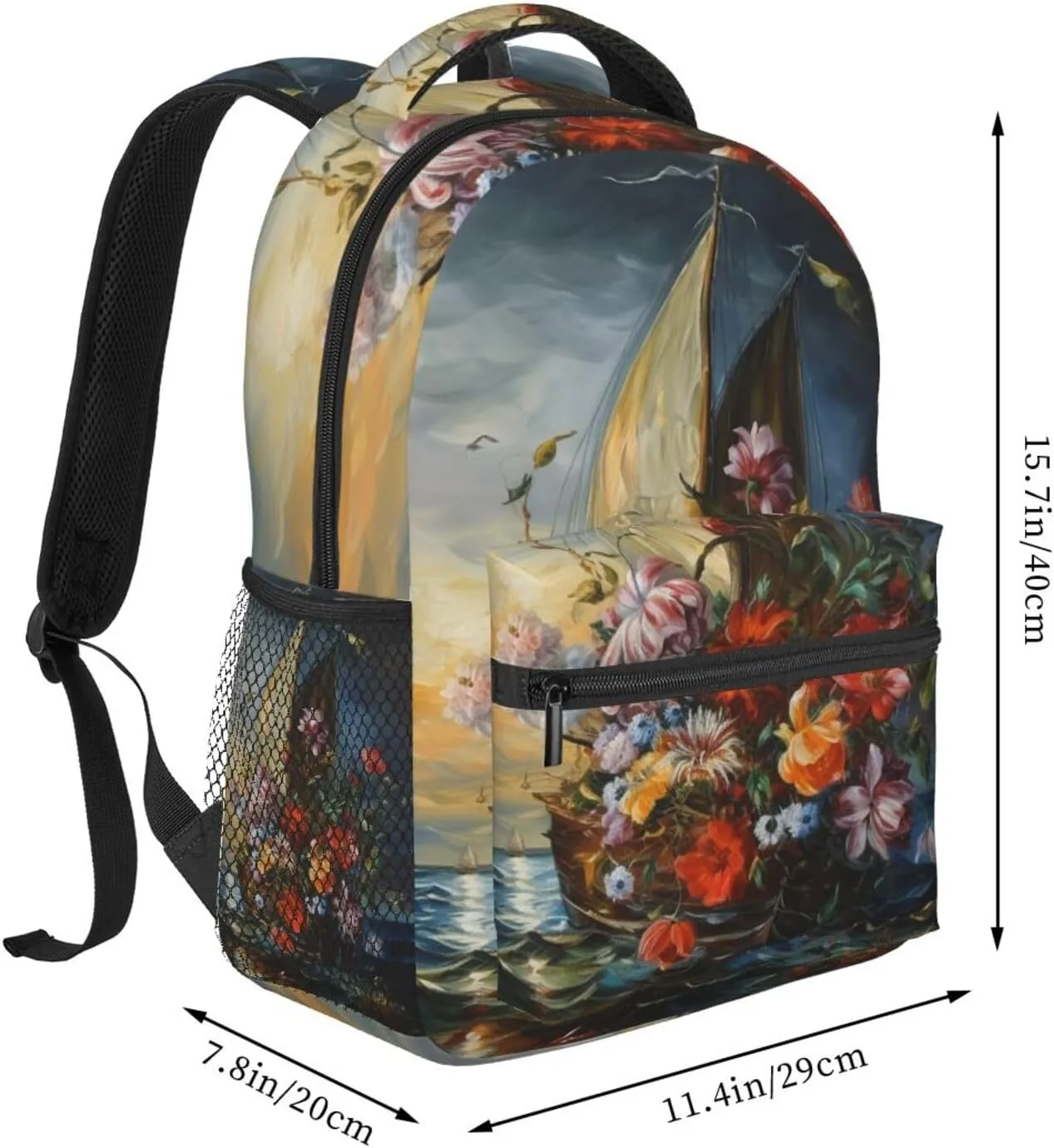 Backpack Travel Laptop Backpack for Men Women Lightweight Rucksack Artwork Casual Daypack
