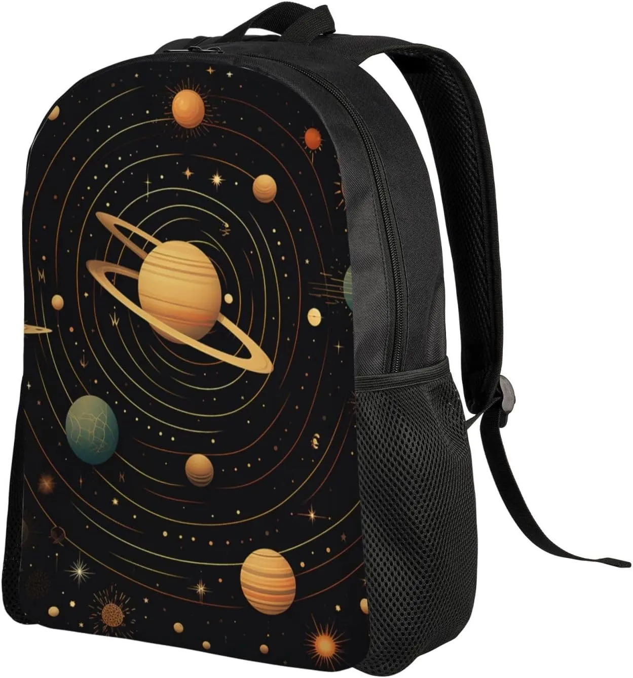 Backpack Travel Laptop Backpack for Men Women Lightweight Rucksack Retro Astronomical Pattern Casual Daypack