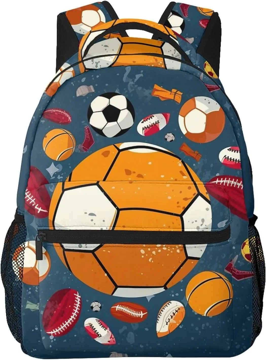 Backpack Travel Laptop Backpack for Men Women Lightweight Rucksack Sports Ball Design Casual Daypack