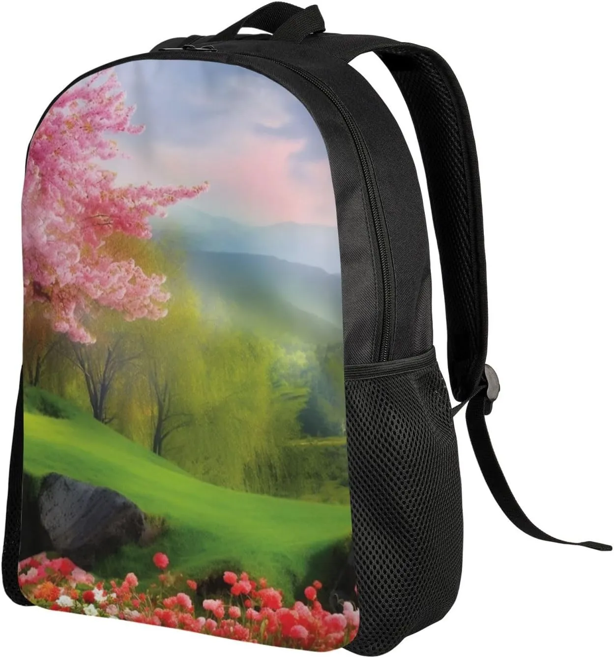 Backpack Travel Laptop Backpack For Men Women Lightweight Rucksack Spring Scenery Casual Daypack