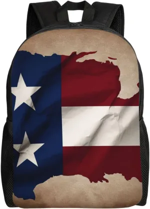 Backpack Travel Laptop Backpack For Men Women Lightweight Rucksack Texas State Flag Casual Daypack