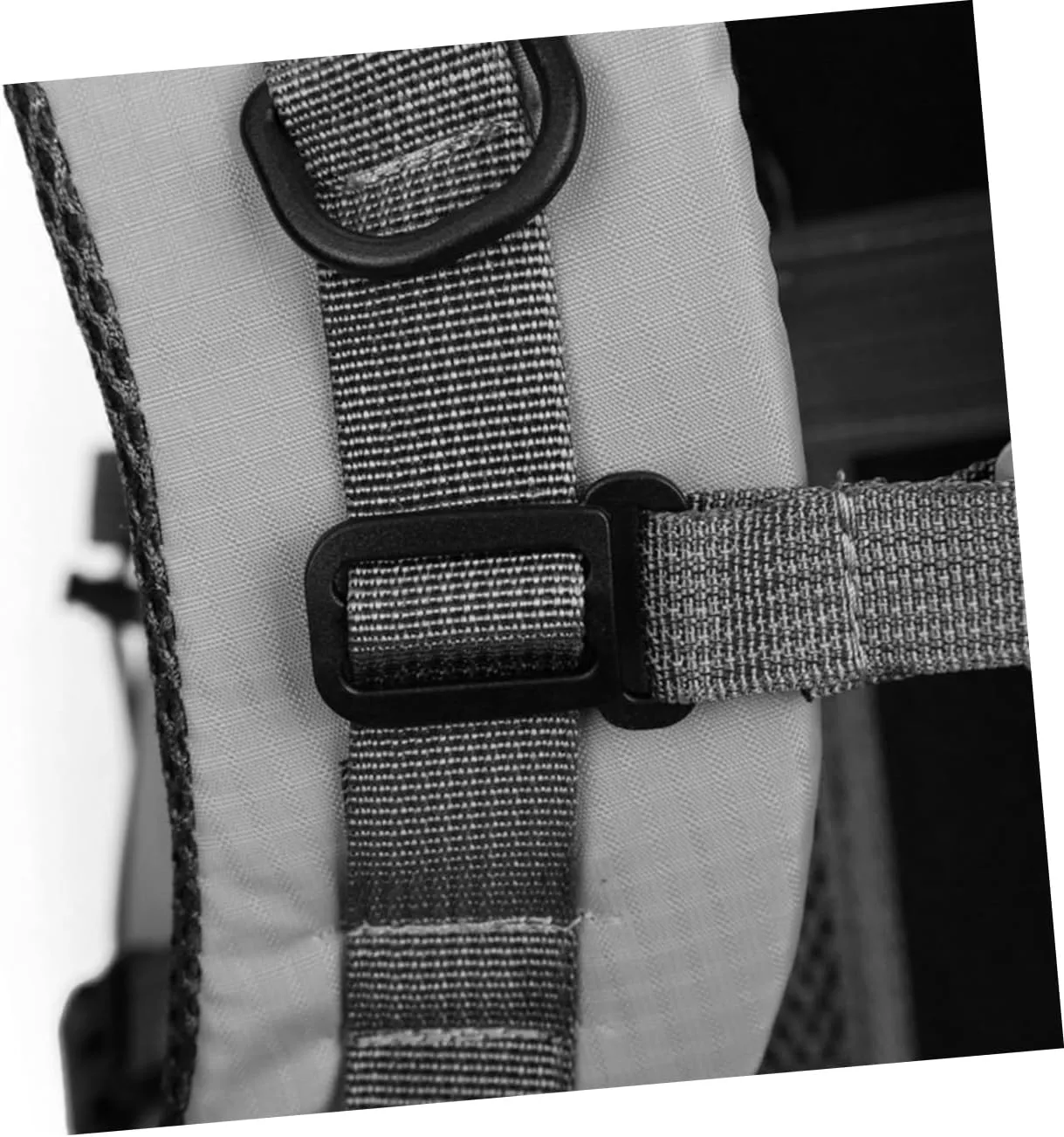 Backpack Waterproof Waterproof Shoulder Bag for Outdoor Rucksack Hiking Camping Reflective Strips Whistle Comfortable Padding Black