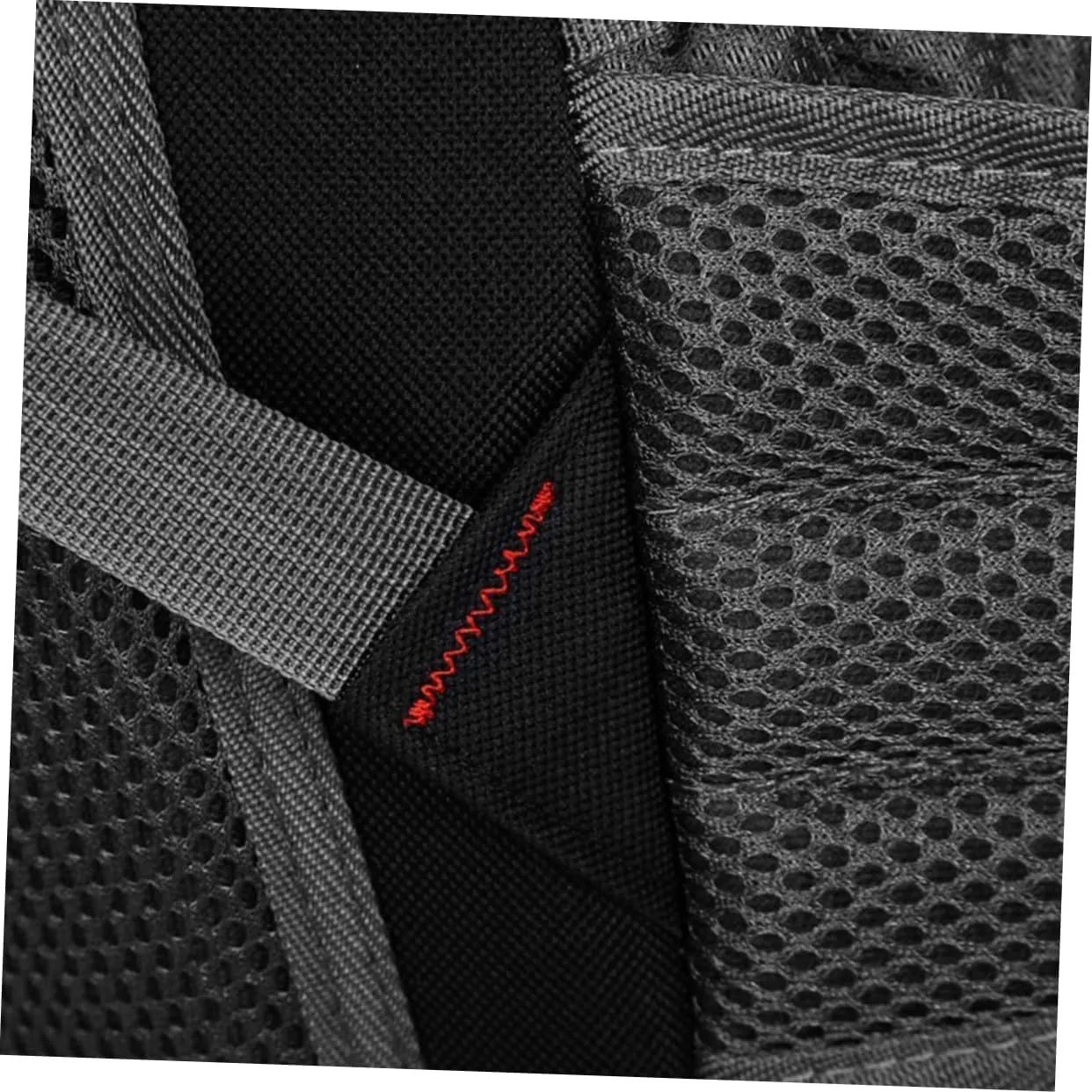 Backpack Waterproof Waterproof Shoulder Bag for Outdoor Rucksack Hiking Camping Reflective Strips Whistle Comfortable Padding Black