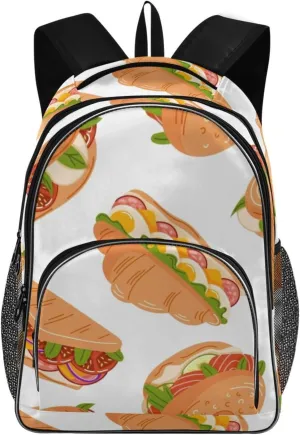 Backpacks 22L Three Layer Arc Book Bag Lightweight for Travel Camping Hiking Rucksack Daypack Kids & Adults Sandwich