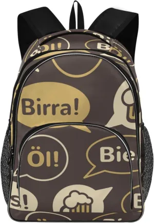 Backpacks 22L Three Layer Arc Book Bag Lightweight for Travel Camping Hiking Rucksack Daypack Kids & Adults Speech Bubbles
