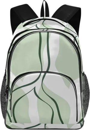 Backpacks 22L Three Layer Arc Book Bag Lightweight for Travel Camping Hiking Rucksack Daypack Kids & Adults Tropic Palm Leaves
