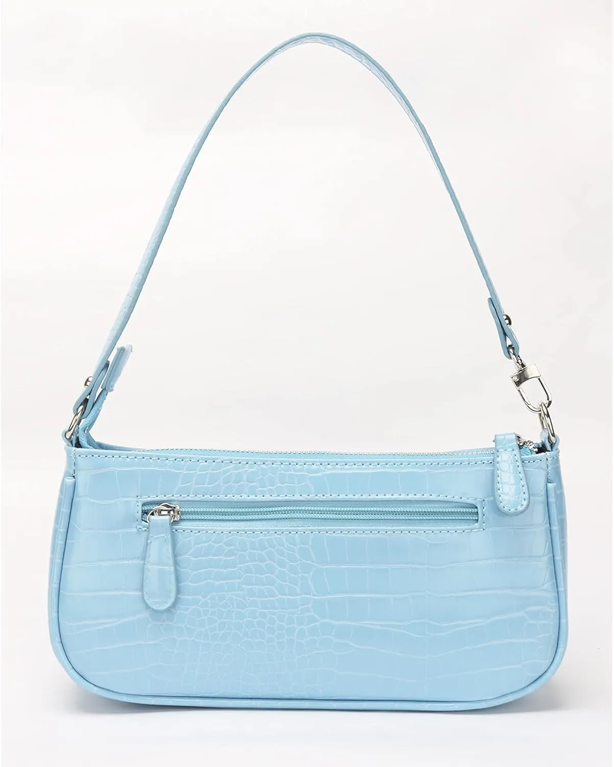Bag Crocodile Effect Retro Faux Leather Classic Clutch Shoulder Purse Handbag for Women