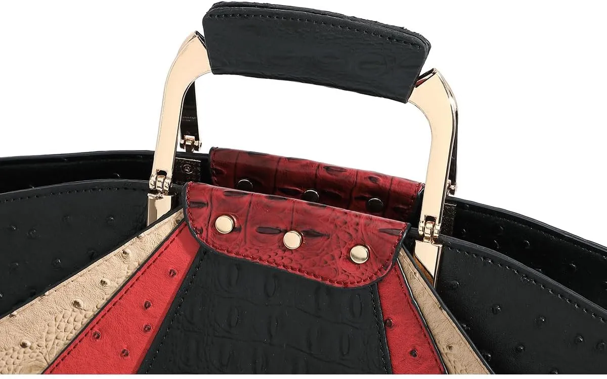 Bag Woman Large Capacity Leather Purse Fashion Designer Metal Top Handle Handbags Women Crossbody Large Bags for Women Tote
