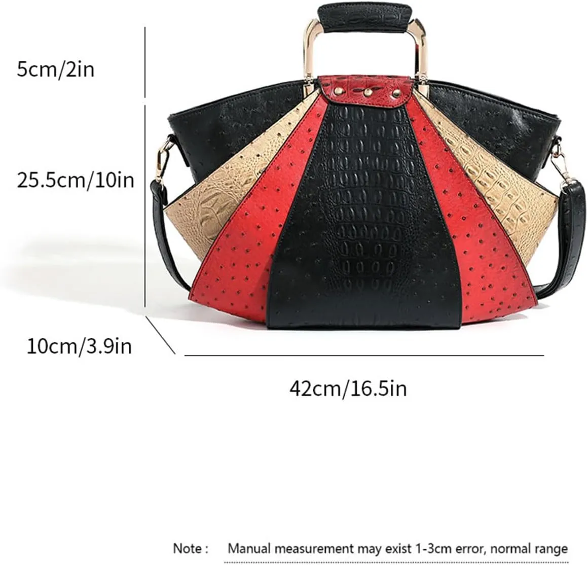 Bag Woman Large Capacity Leather Purse Fashion Designer Metal Top Handle Handbags Women Crossbody Large Bags for Women Tote