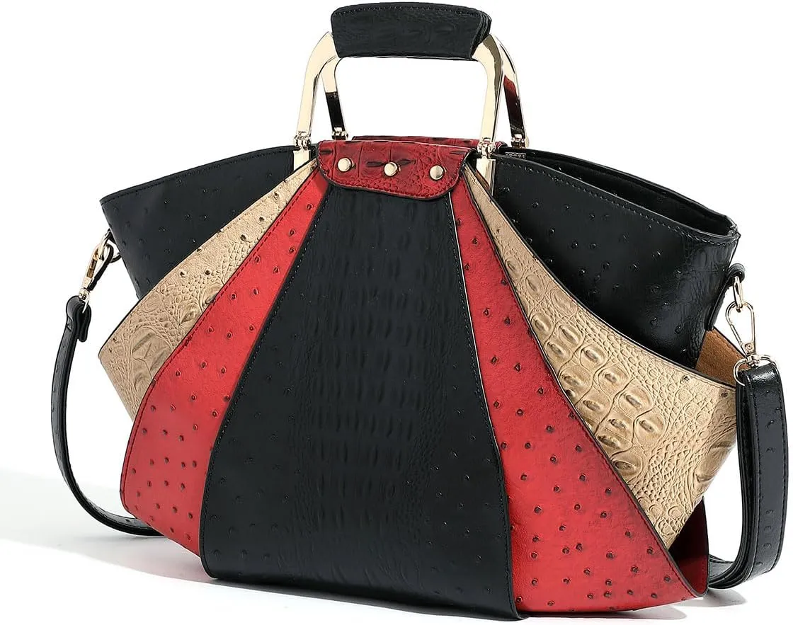 Bag Woman Large Capacity Leather Purse Fashion Designer Metal Top Handle Handbags Women Crossbody Large Bags for Women Tote
