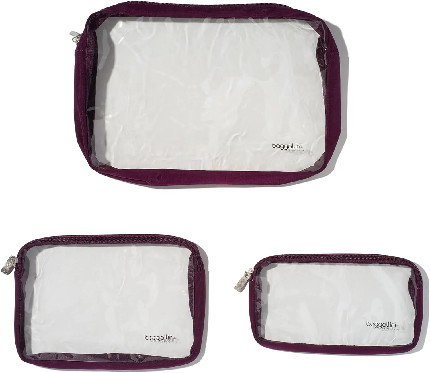 Baggallini Clear Travel Pouches