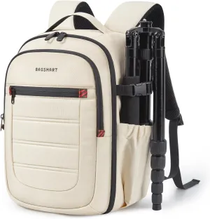 BAGSMART Camera Bag, DSLR SLR Small Camera Backpack Fits 13 Inch Laptop, Photography Backpacks with Rain Cover & Tripod HoldeR