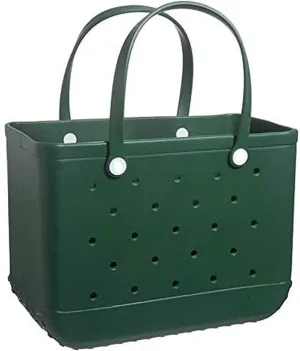 Beach Bag Rubber Tote Bag - Waterproof and Sandproof Tote Bags Outdoor Portable Handbag for Sports