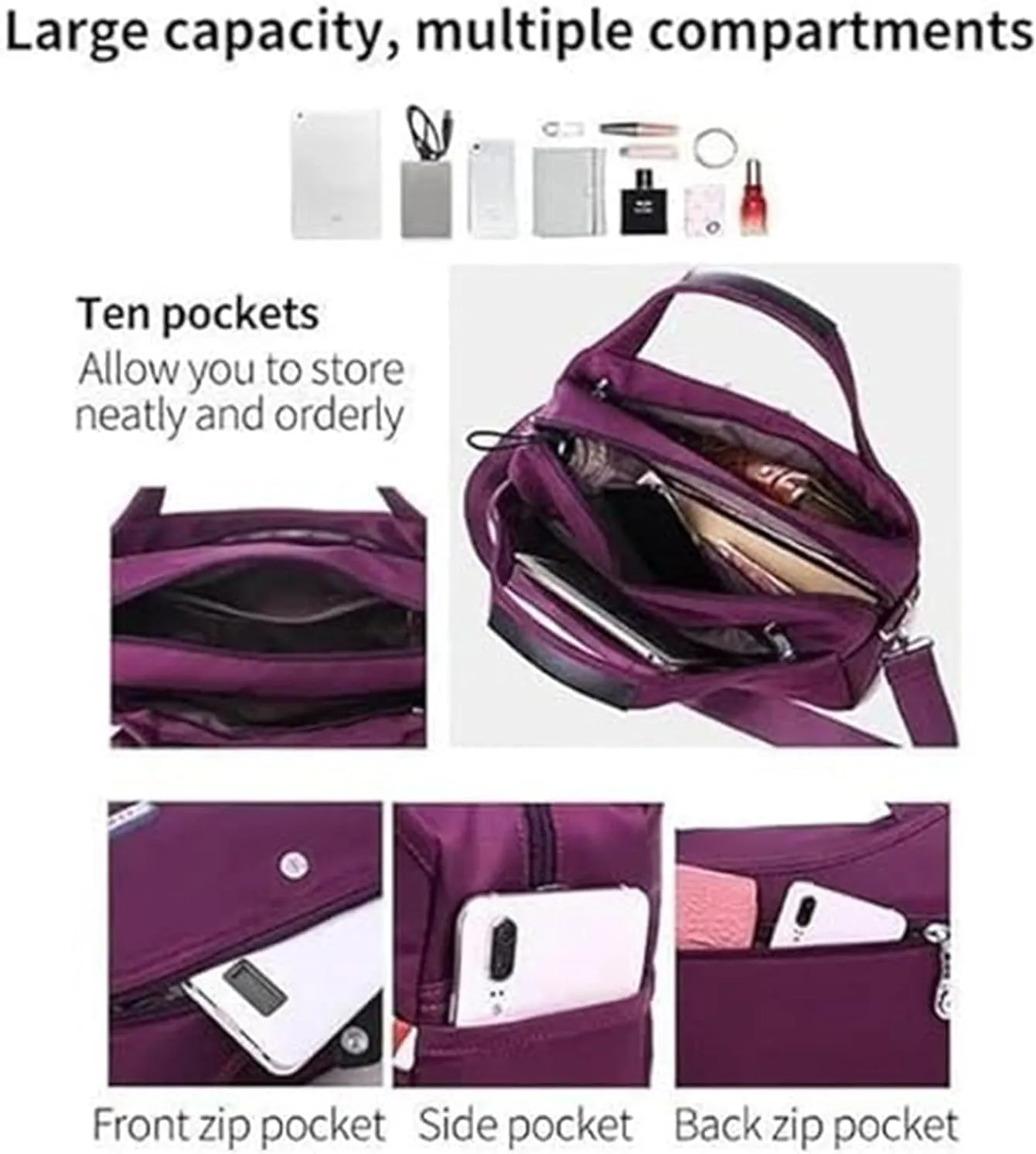 Beautifuldeer Anti Theft Handbag, Waterproof Fashion Anti-Theft Handbag, Crossbody Bags For Women Travel