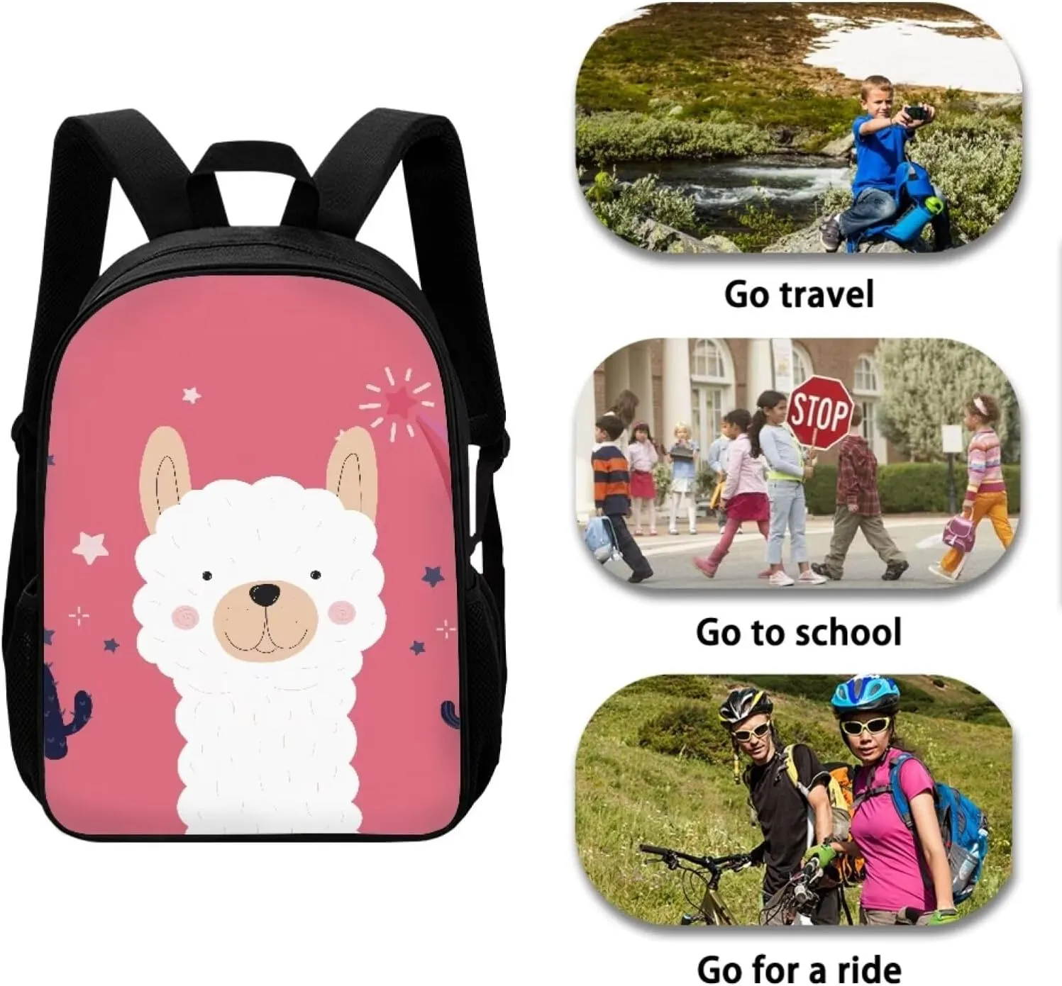 Belidome Kids School Backpack with Side Mesh Pockets Large Bookbag Daypack Shoulder Backpack