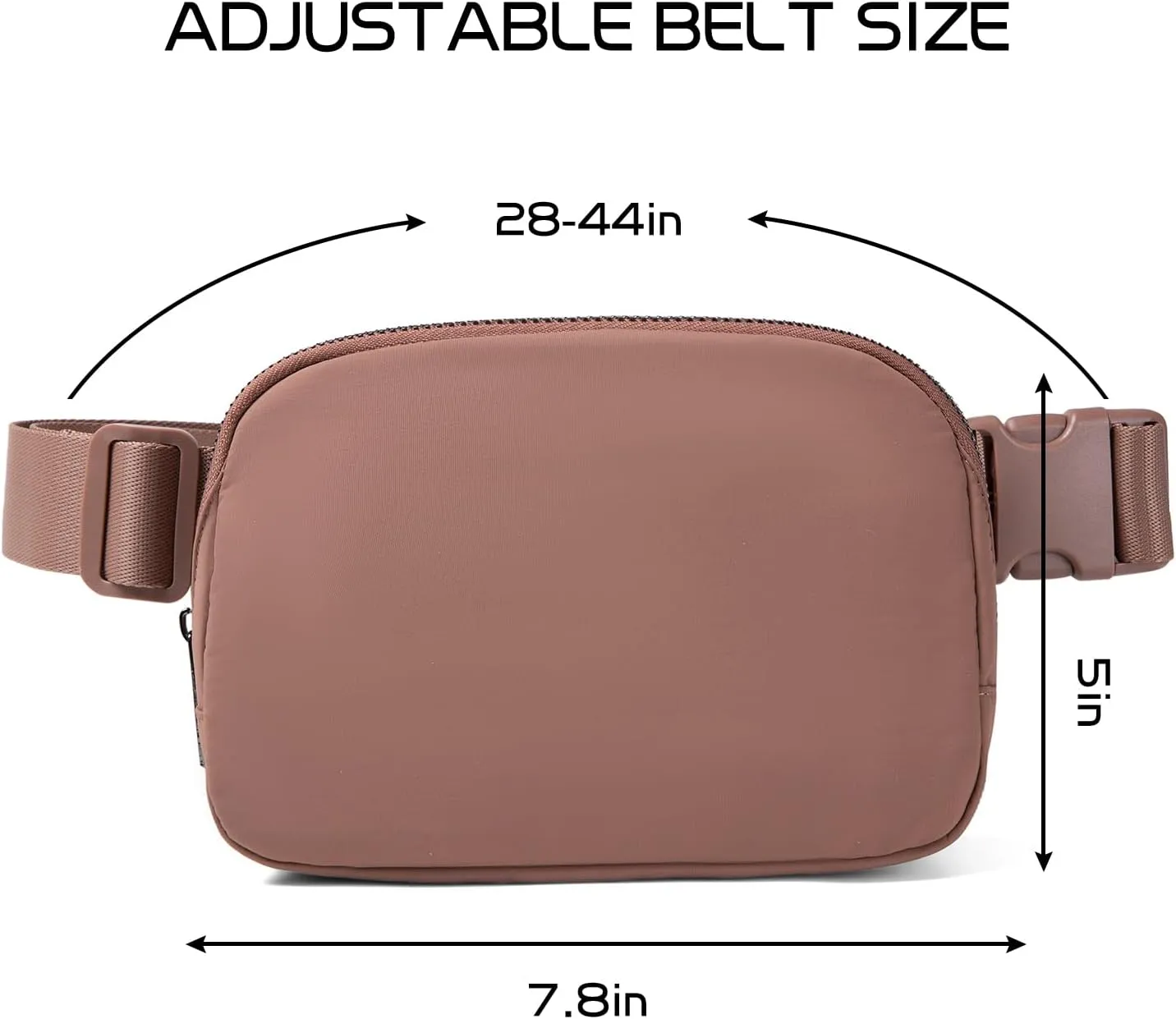 Belt Bag for Women Fanny Pack Crossbody Bags for Women Fashion Waist Packs with Adjustable Strap Gifts for Women Men (Brown)