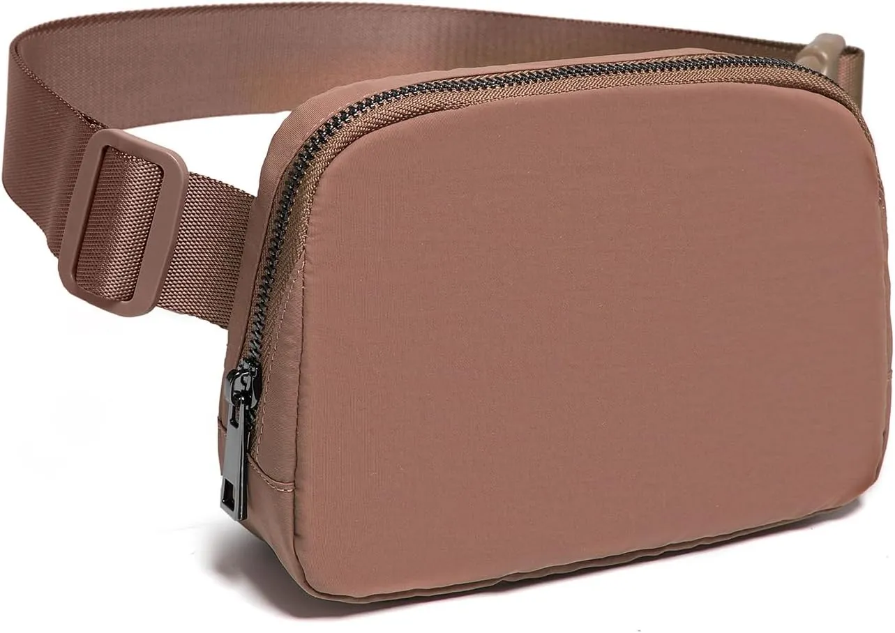 Belt Bag for Women Fanny Pack Crossbody Bags for Women Fashion Waist Packs with Adjustable Strap Gifts for Women Men (Brown)