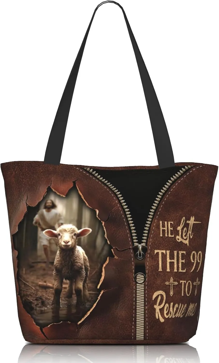 Bible Tote Bags for Women Christian Tote Bag Religious Church Bags for Women Organizer Christian Gift With Zipper
