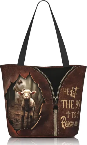 Bible Tote Bags for Women Christian Tote Bag Religious Church Bags for Women Organizer Christian Gift With Zipper