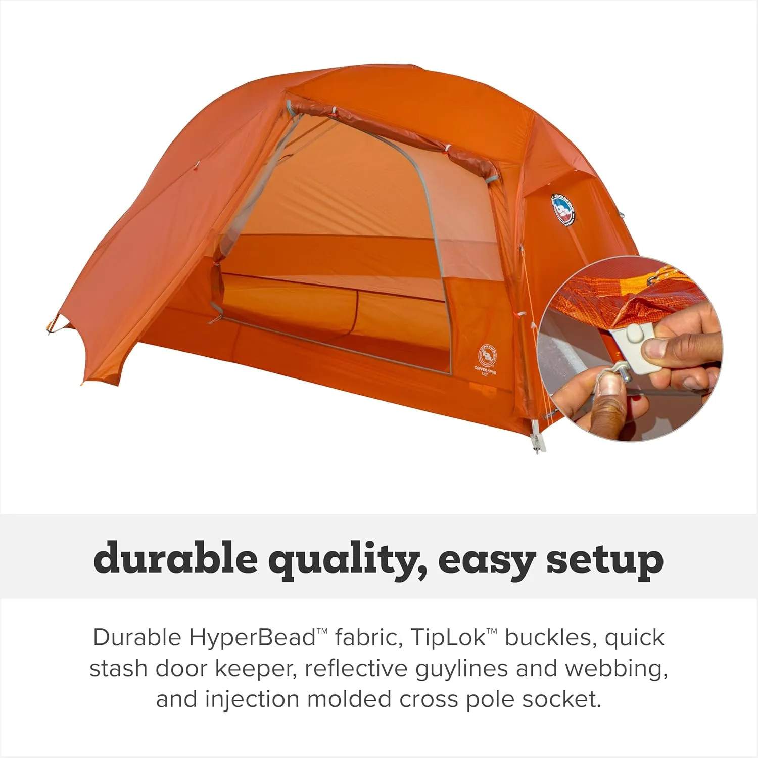 Big Agnes Copper Spur UL - Backpacking Tent for Camping, 3 Season, Ultralight, Waterproof, Anodized Poles
