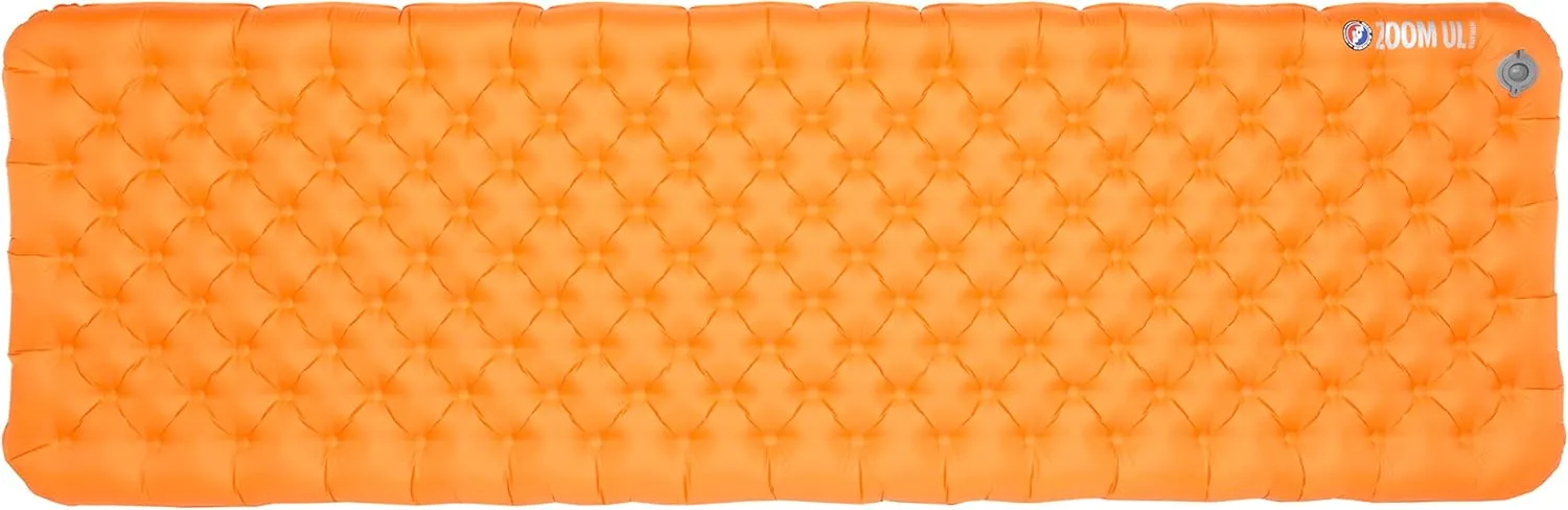 Big Agnes Zoom UL Insulated Sleeping Pad, Wide Regular, Amber Glow, (25X72) - Ultralight, Compact, 3-Season Sleeping Pad for Backpacking