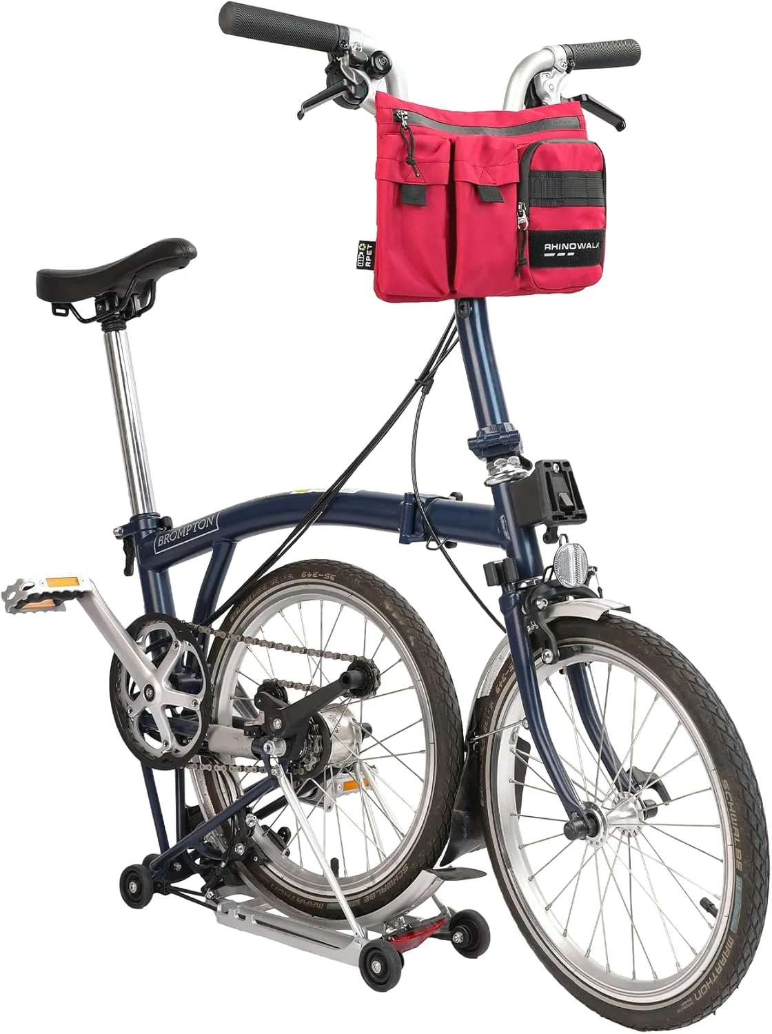 Bike Handlebar Bag Bicycle Front Bag Shoulder Bag Storage Bag with Shoulder Strap for Road Mountain Bike Cycling Travel
