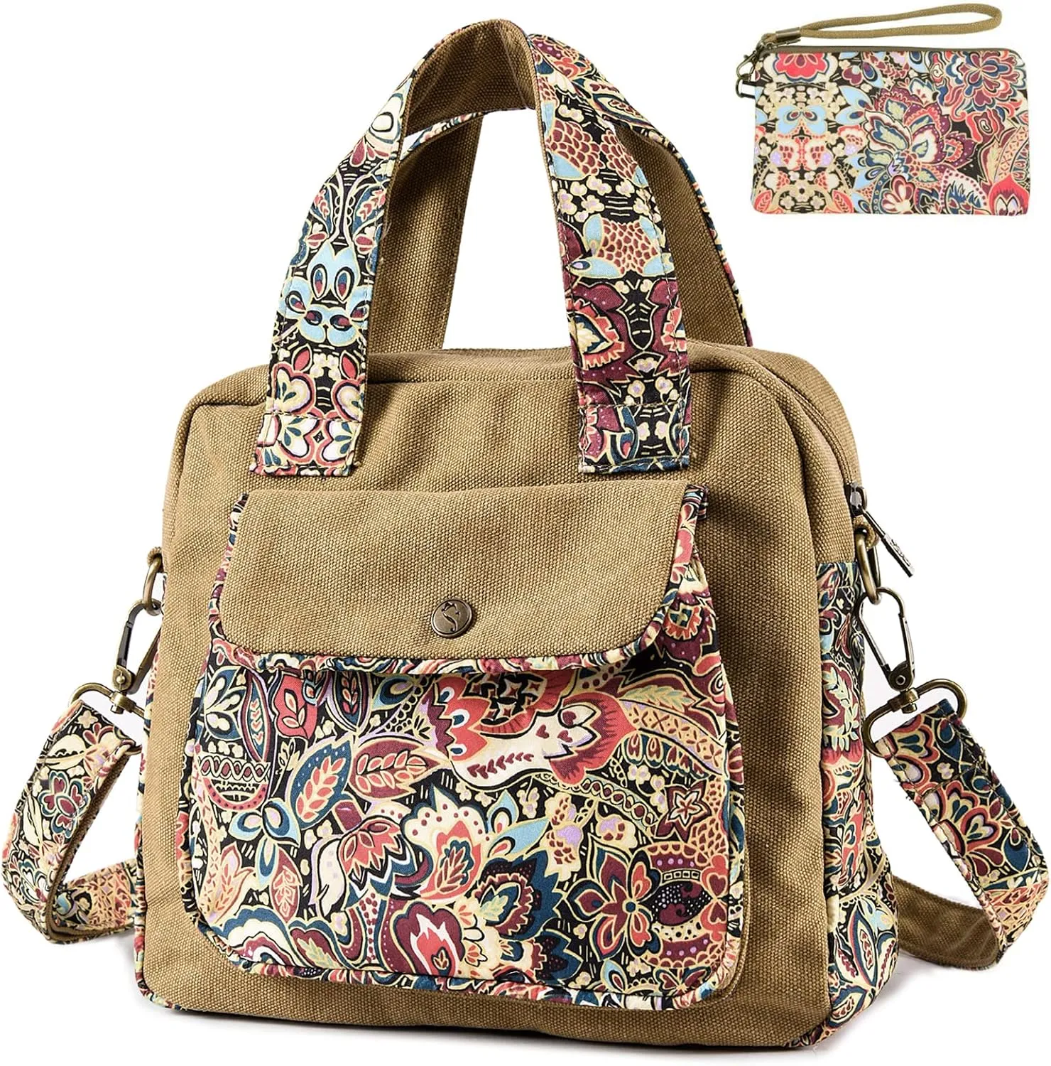Black Butterfly Premium Canvas Shoulder Bag, Top Handle for Women, Lightweight Handbag, Small Style Crossbody