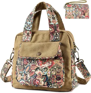 Black Butterfly Premium Canvas Shoulder Bag, Top Handle for Women, Lightweight Handbag, Small Style Crossbody