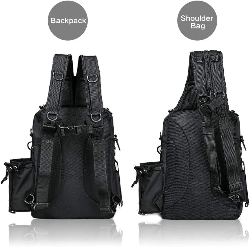 BLISSWILL Outdoor Tackle Bag - Large Water-Resistant Fishing Backpack