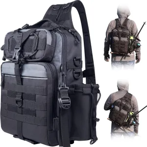 BLISSWILL Outdoor Tackle Bag - Large Water-Resistant Fishing Backpack