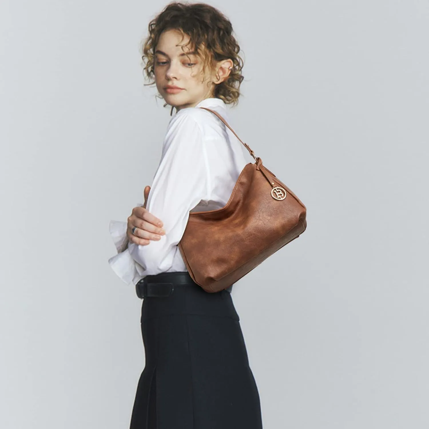 BOSTANTEN Purses for Women Vegan Leather Shoulder Bag Designer Ladies Hobo Handbags Pocketbooks