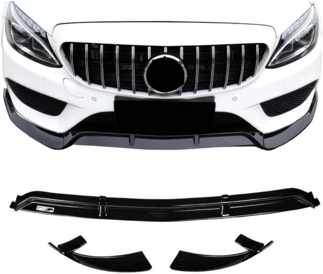 Brabus Style Front Lip Splitter Compatible with 2016-2019 Mercedes Benz GLC W253 - Front Splitter for GLC 300, GLC 43 AMG, GLC 63 AMG