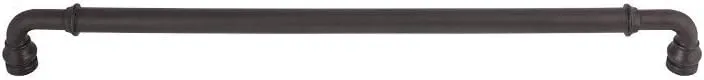 Brixton Appliance Pull Color Sable - Top Knobs 18" Length Devon Coll Traditional Transitional Kitchen Drawer Cabinet Door Hardware Dresser Bathroom Metal Handle Interior Home