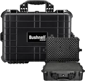 Bushnell 20 Inch Large Waterproof Hard Camera Case For Binoculars, Optics, Equipment, Shock Proof, and TSA Ready (Black)