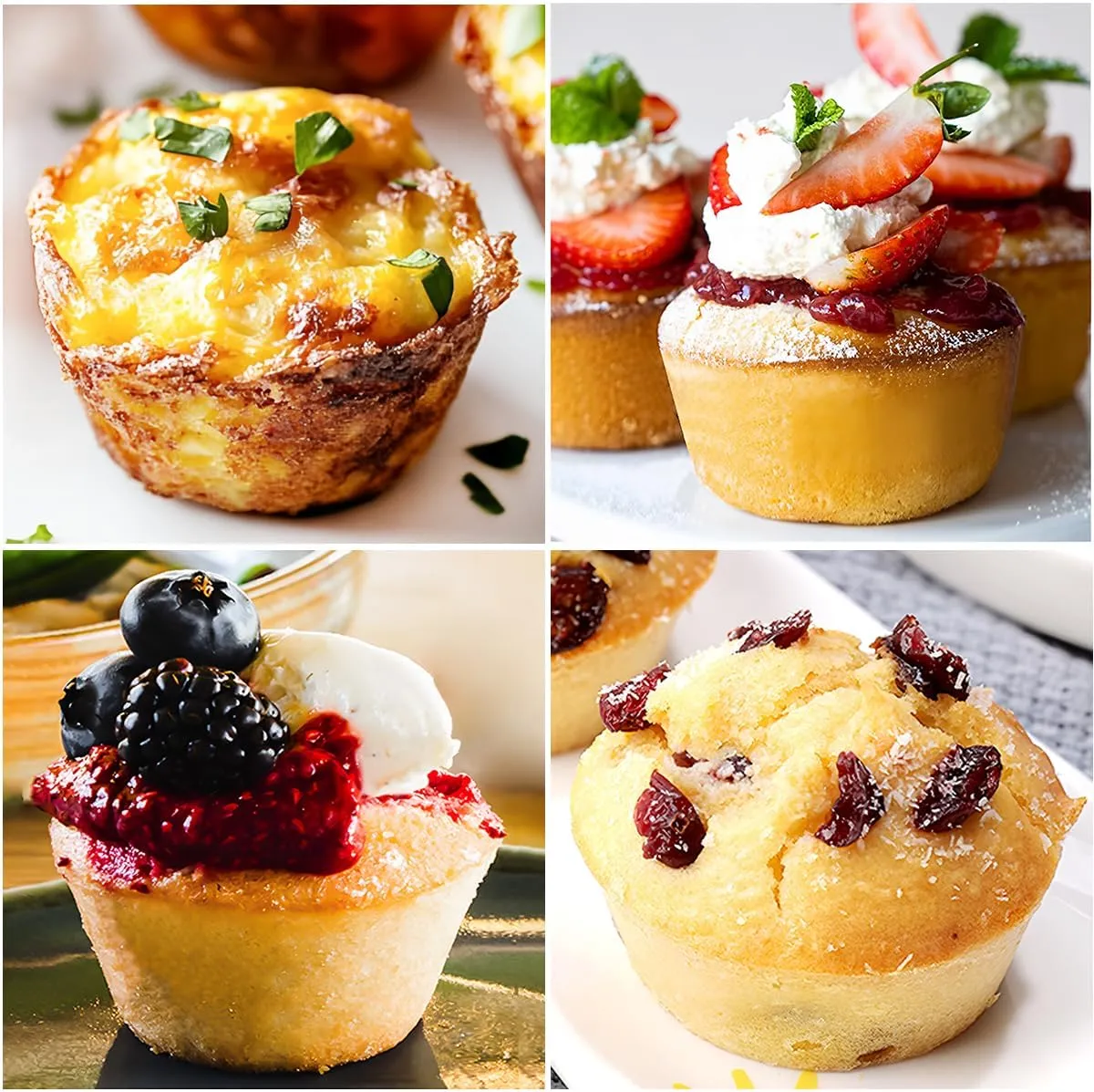 CAKETIME Silicone Muffin Pan, with Metal Reinforced Frame 2.8 Inch Regular Size Silicone Cupcake Pan Nonstick 12 Cups for Baking Homemade Muffins, Cupcakes, Egg Bites 2 Pack Dishwasher Safe BPA Free